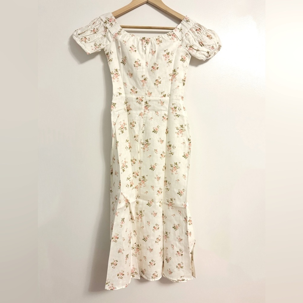 Reformation Canopy Linen Dress in Mildred Size 0 - Picture 3 of 7